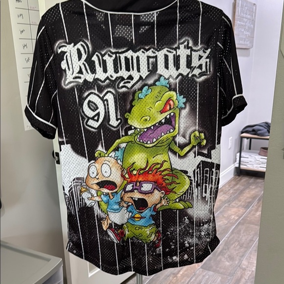 Vintage Nickelodeon Black and White Rugrats Jersey - Picture 1 of 8